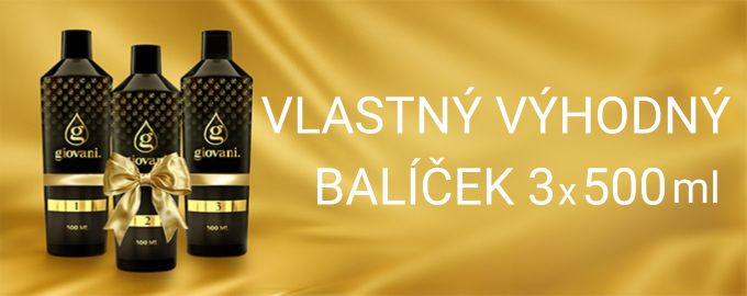 Vlastný výhodný balíček 3 x 500 ml